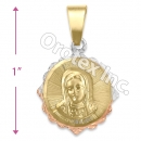 GLP 006 Gold Layered Tri-Color Charm
